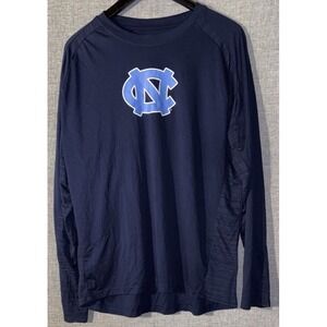 A Knights Apparel T-Shirt Men's Size L UNC Tarheels Black Long Sleeved NCAA